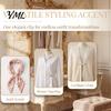 Pearl Embellished Dress Clip Vintage Sweater Clips for Women Girls, Retro Faux Pearl/Floral Cardigan Clips, Elegant Collar No Sew Waist Adjuster