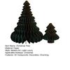 2Pcs Paper Christmas Tree Decoration 3D Honeycomb Trees Table Centerpiece Holiday Home Decor for Parties Supplies