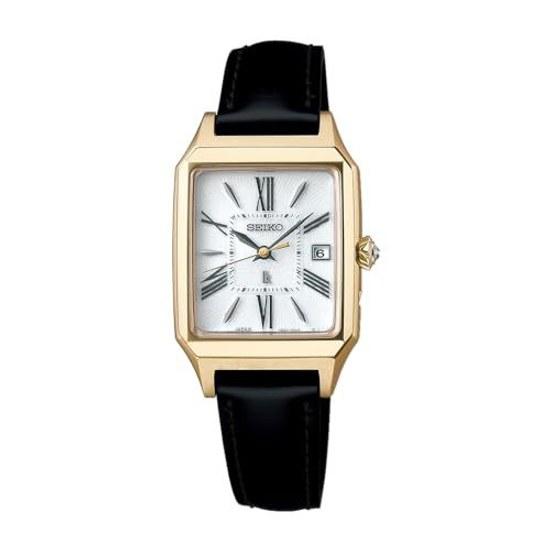 Женские наручные часы Seiko LUKIA SSVW212, производство Япония, солнечная батарея, радиоуправляемый календарь даты, серия Grow, золото, сапфировое стекло, нержавеющая сталь, 10