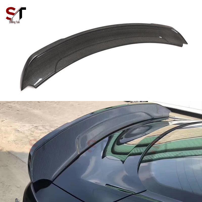 Ford Mustang Carbon Fiber Fenders, GT350 Rear Wing, No-Drill Spoiler Mod.