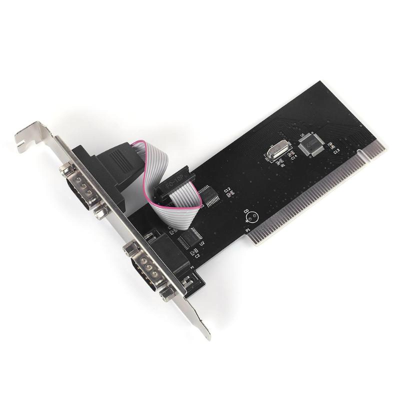 1 Set Pci To Com 9 Pin Rs232 Interface Db9 Industrial Control Computer Adapter Expansion Card Pci Serial Port Connectors Card