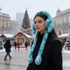 Женская зимняя грелка для ушей Милые плюшевые наушники с двигающимися прыгающими кроличьими ушками Градиентного цвета Защита для ушей Повязка на голову для женщин девушек