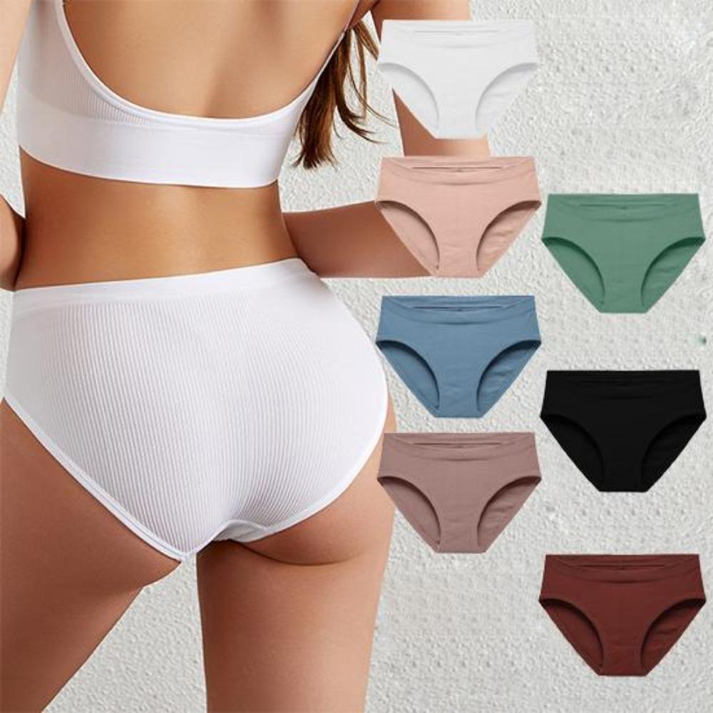 Нижнее белье для женщин, бесшовное и удобное, треугольное нижнее белье, чистый хлопок, дышащее, приподнимающее бедра, однотонное женское нижнее белье