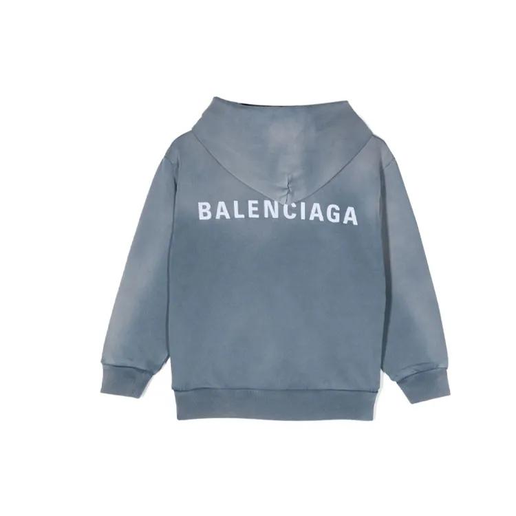 Balenciaga Sweatshirt Regular Fit Kids' Celestial Blue (Unisex) Sweatshirts 682019TPVK24313
