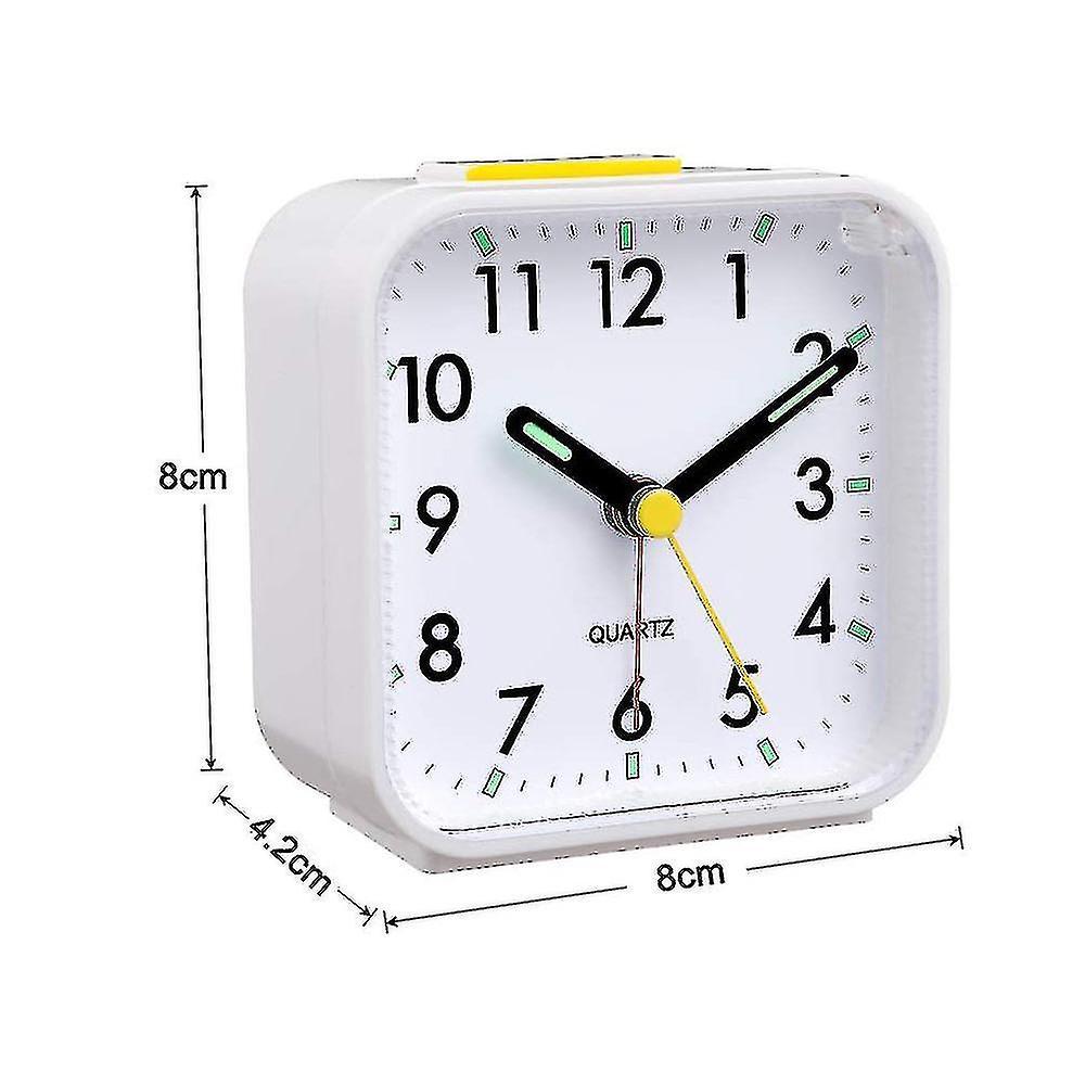 Silent Analog Alarm Clock Non Ticking, Gentle Wake, Beep Sounds, Increasing Volume, Battery Operated Snooze And Light Functions, Easy Set