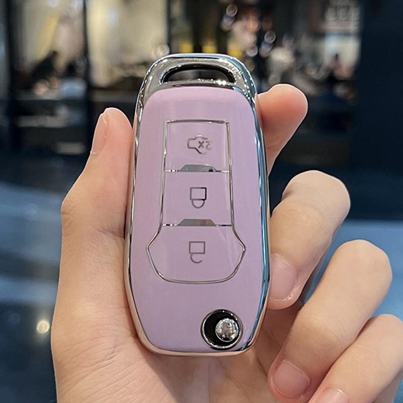 ТПУ Чехол Держатель Брелок Чехол для Автомобильного Ключа Для Ford Figo Mondeo 5 Ecosport Fiesta Everest Ranger Fusion Kuga Escort F150