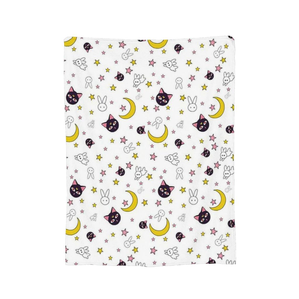 Sailors Mercury Blankets Velvet Summer Air Conditioning Sailors Moons Multi-function Thin Throw Blanket for Bed Couch Rug Piece