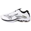 Wave Lightning Z7 Non-Slip Durable Low-Top Training Shoes Unisex Sneakers White V1GA230009
