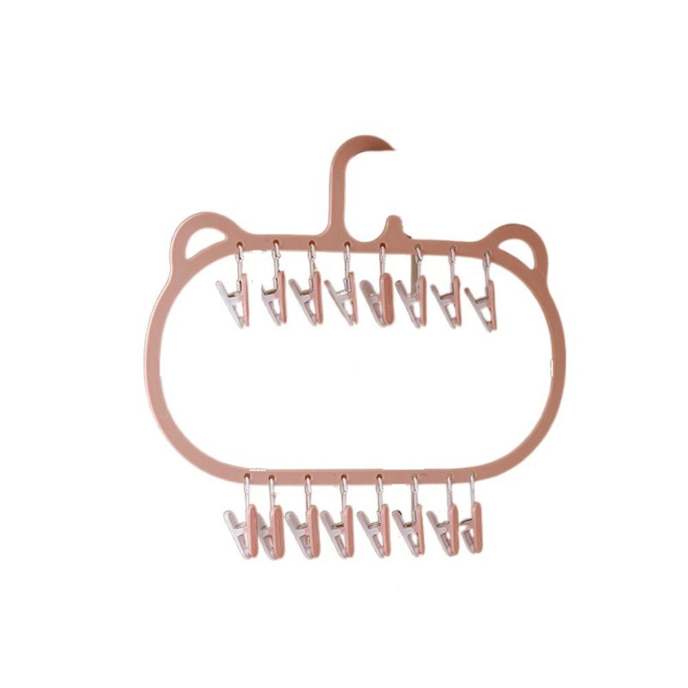 Removable Multi-Clips Drying Hanger Plastic Hanging Drying Rack Socks Drying Hanger  Underwear