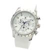 Watch Chronograph Business Analog Quartz White WHWH with Cross [Salvatore Marra] Men's