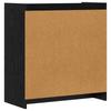 Sideboard Black Oak 72 x 36 x 80 cm Engineered Wood