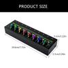 8-канальный стерео усилитель для наушников LED усилитель звука с адаптером питания Адаптер вилки EU US Усилитель для наушников