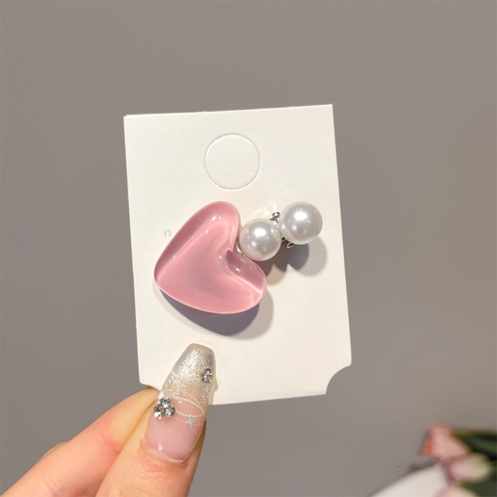 Pearl Side Hairpin Sweet Bangs Hair Clip Princess Headdress Styling Tool for Girls