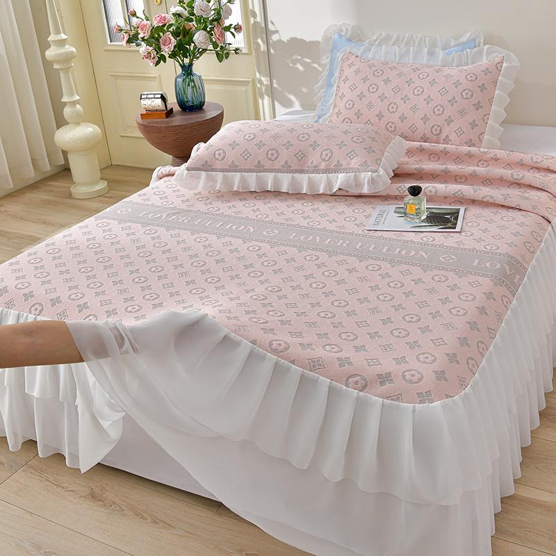 Mei Yun Ge 400g A-class Jacquard Ice Cool Bean Cool Bed Skirt Cool Mat