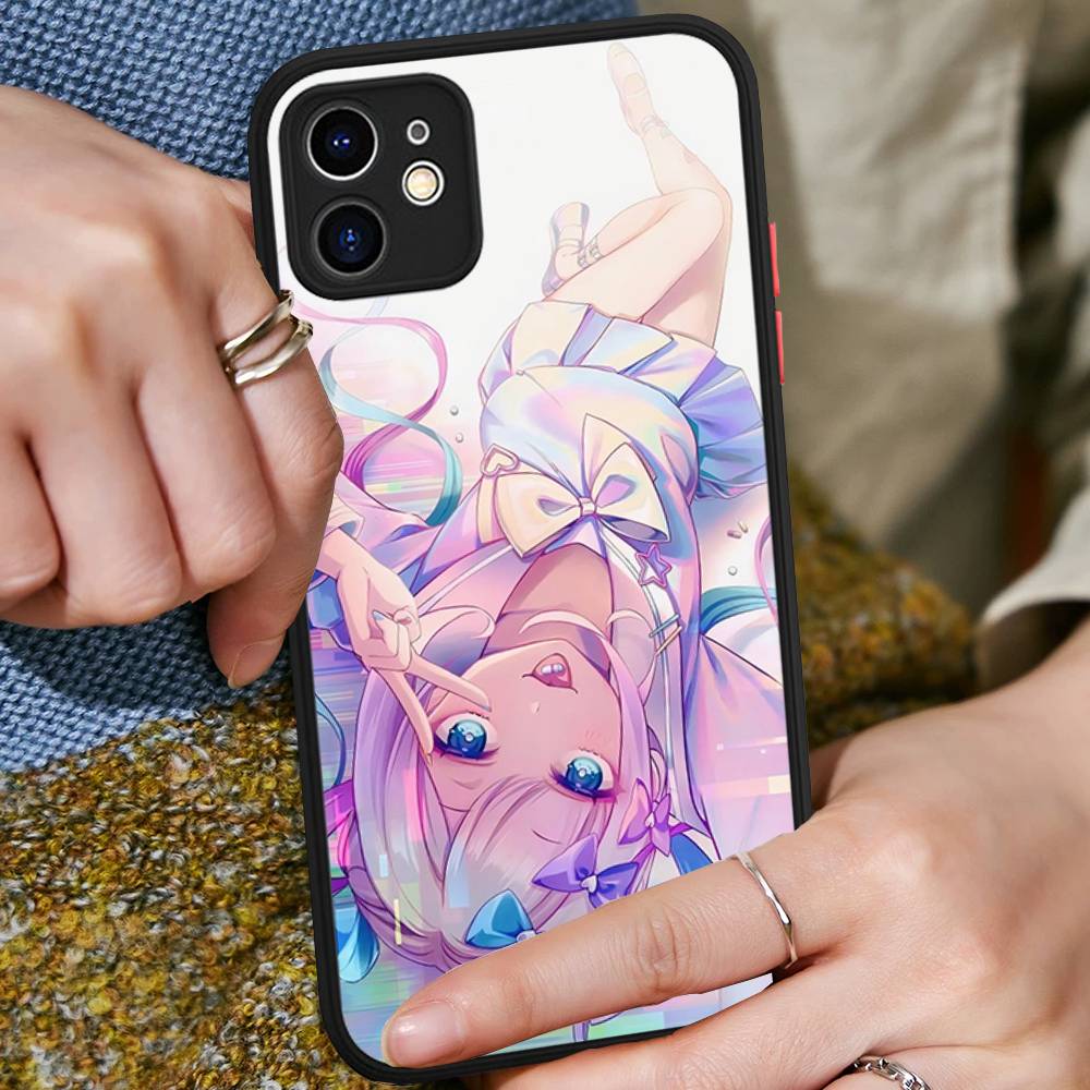 Аниме Needy Streamer Overload Для iPhone 11 12 13 14 15 16 Pro Max Plus X XS MAX Ударопрочный Матовый Задний Чехол
