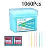 1060 шт./пакет Двусторонние одноразовые пластиковые зубочистки в форме рыбьей кости, зубная нить, межзубная щетка, инструменты для ухода за полостью рта