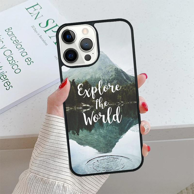 Чехол для телефона 'Путешествие Горы Море Пляж' Для iPhone 17 Air 15 16 16e 14 13 12 11 Pro Max Coque Для Apple PLUS fundas