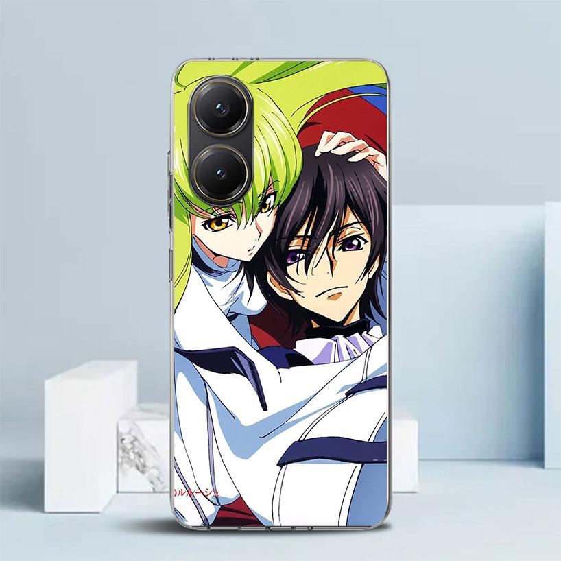 Чехол для телефона с аниме Code Geass для Xiaomi Poco F7 Ultra X5 X6 X7 Pro M7 Redmi 15C 15 13C 13 12C 12 10C 10 10A 9 9C 9A 9T Покрытие Poco