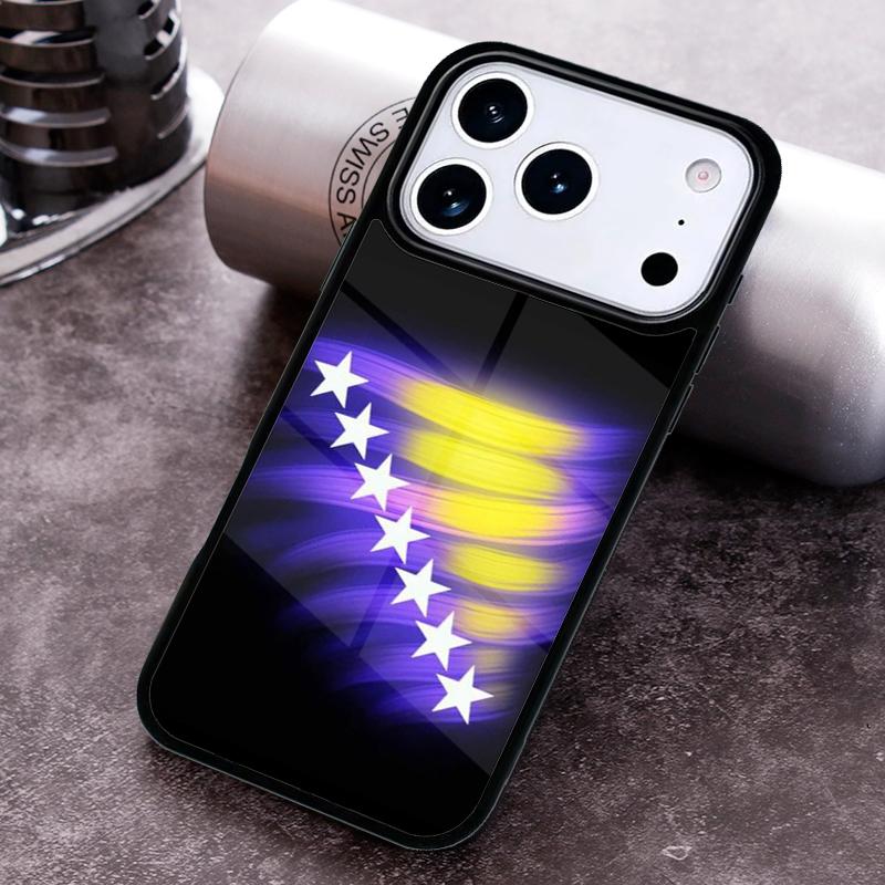 Чехол для телефона с флагом Боснии для iPhone 17 16 15 14 13 12 11 Pro Max Plus 17Air Мягкий силиконовый чехол