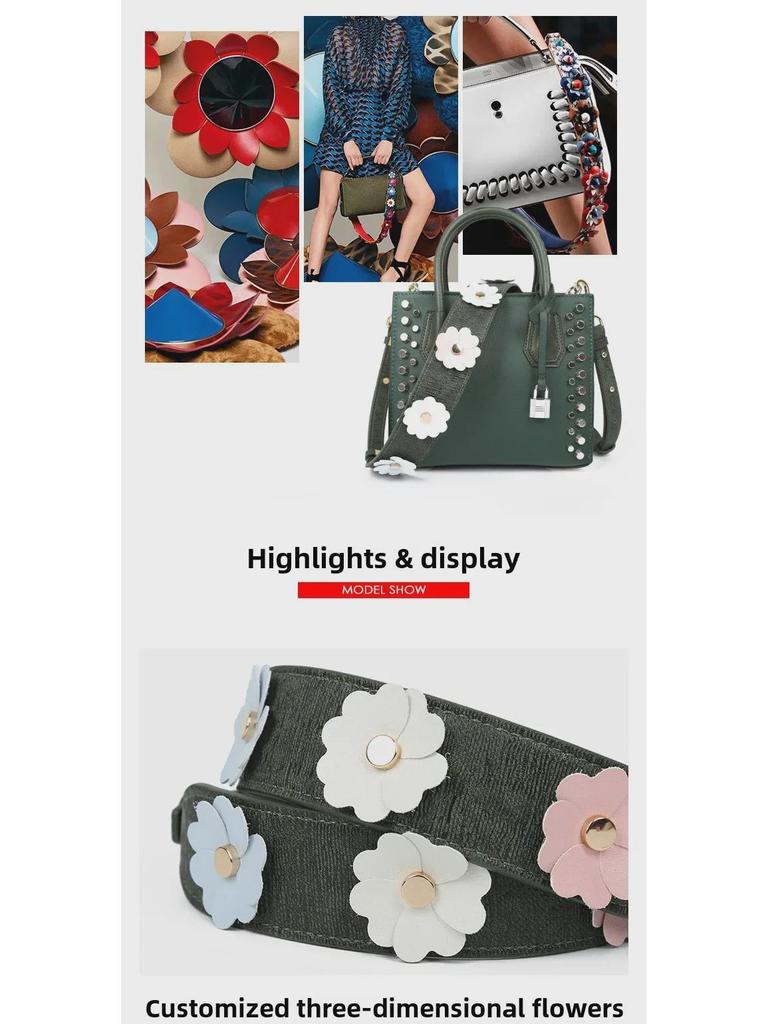 Широкий регулируемый ремень через плечо для женских сумок