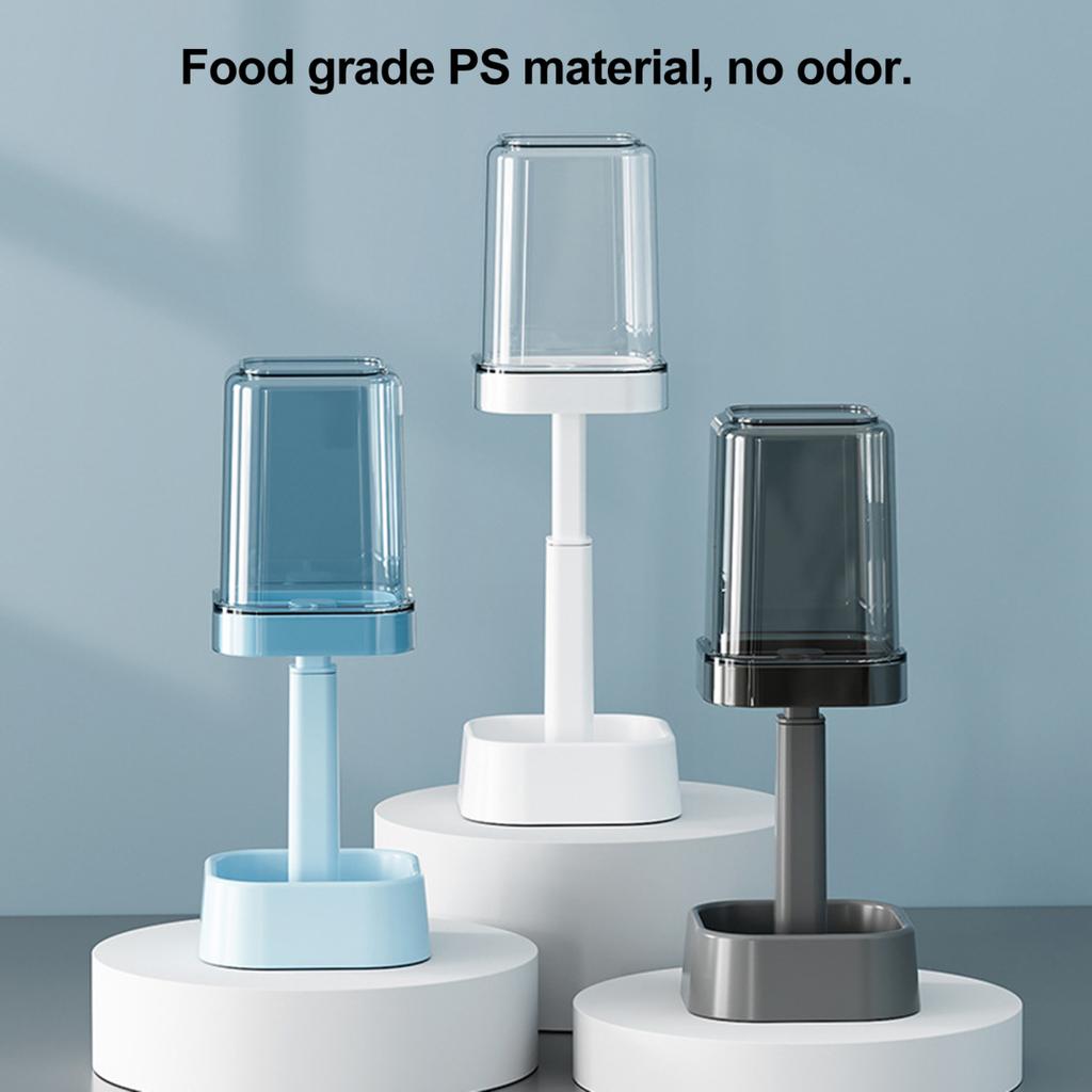 Подставка для зубной щетки Yousheng с чашкой, пылезащитная, регулируемая высота, 3 слота, держатель зубной пасты для электрической зубной щетки, многофункциональный органайзер