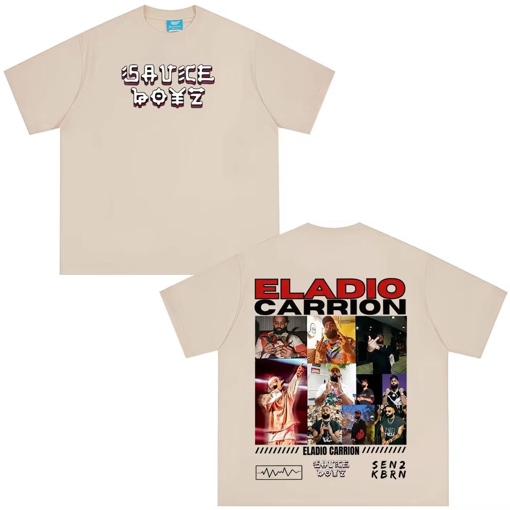 Rapper Eladio Carrion Album Tour 2026 Graphics T Shirt Men Women Hip Hop Tshirt Aesthetic Trendy Pop music Streetwear