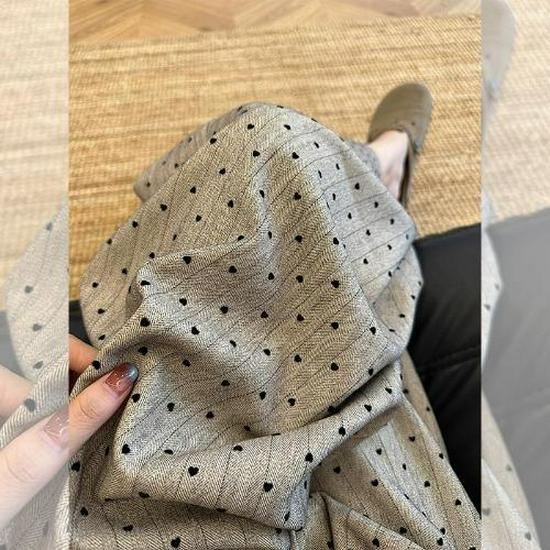 Маленькие брюки-палаццо цвета хаки в горошек для женщин