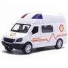 1/32 игрушечный автомобиль из сплава, машины скорой помощи, мини-модель автомобиля скорой помощи, стимулирующая игрушечная машинка, игрушечный автомобиль из сплава, звук и свет, подарки для девочек для детей и мальчиков