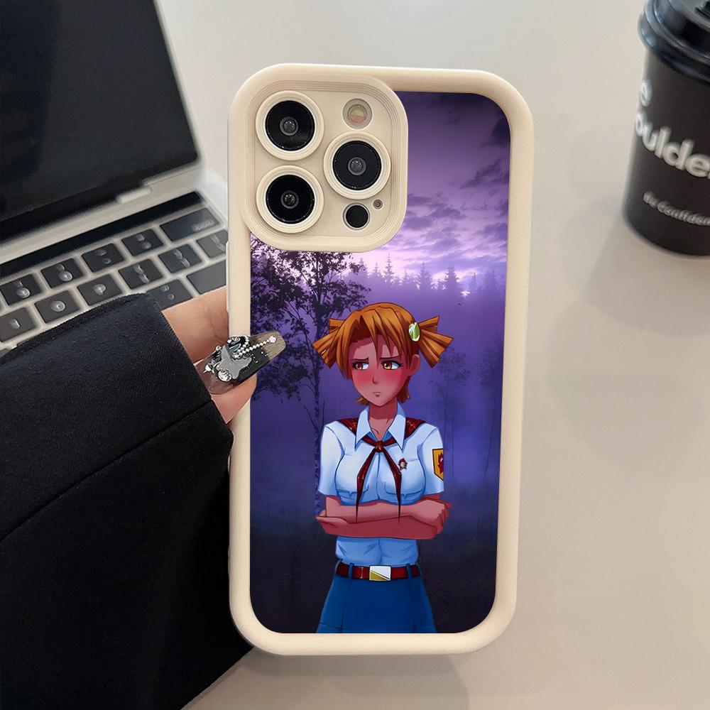 Вечное Лето Алиса Утолщенный ТПУ Чехол для Мобильного Телефона для iPhone 17 16 15 14 13 12 11 Air Pro Max Plus Цветной Чехол
