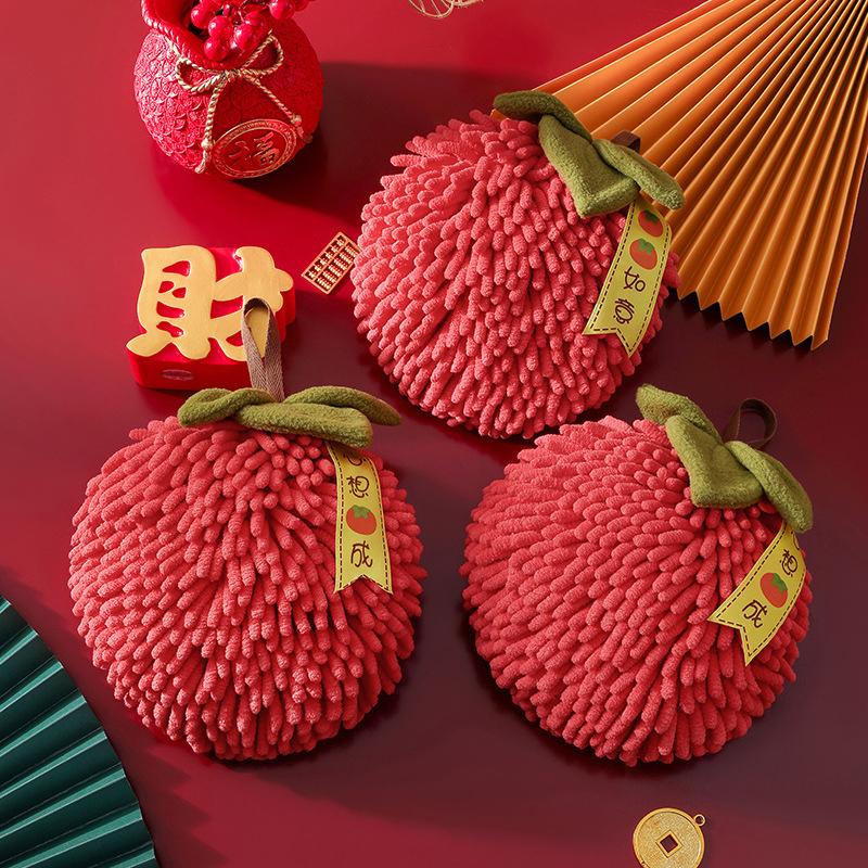 Полотенца для рук из шенилла, протирание, полотенце для рук, мяч с петлями для подвешивания, для кухни, ванной, быстросохнущий, мягкий, впитывающий, из микрофибры, гандбол