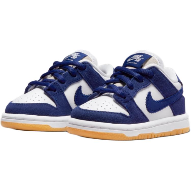 Nike Детские кроссовки Dunk Low SB TD Los Angeles Dodgers Синие Deep-Royal-Blue White DN3673-401