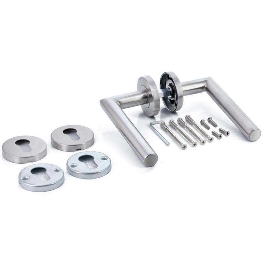 Дверной замок с рычажным механизмом, круглая ручка с Т-образной планкой, стальные уголки, дверная ручка для внутренних дверей, требующих защиты ключом