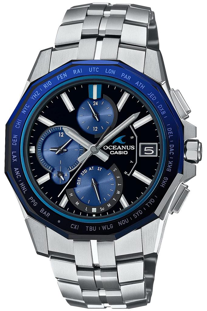 Oceanus Watch In Manta Bluetooth Equipped with Radio Solar Sapphire Glass Bezel Silver [Casio] [Made Japan] OCW-S6000-1AJF Men's