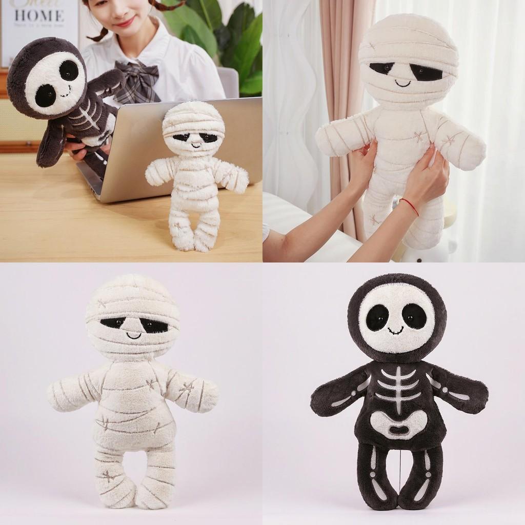 Плюшевая игрушка мумия на Хэллоуин с мягким материалом из ПП хлопка для украшений и подарков