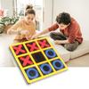 1Set Tic-Tac-Toe Competitive Skill Parents-children Connection EVA Kids Tic-Tac-Toe Game for Family Gatherings