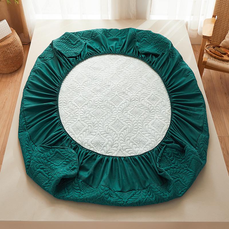 Водонепроницаемый стеганый защитный чехол для матраса, дышащий чехол для матраса, антибактериальная простыня с защитой от клещей, без наволочки