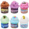 70ml Magic Slime Kit Cartoon Jelly Crystal Mud Toys Colorful Cloud Slime Fluffy Clay Foam Putty Plasticine Cloud Educational Toy