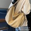 Повседневная холщовая сумка большой вместимости женская 2025 новая модная универсальная сумка через плечо для поездок на работу сумка-мессенджер свободная сумка-тоут