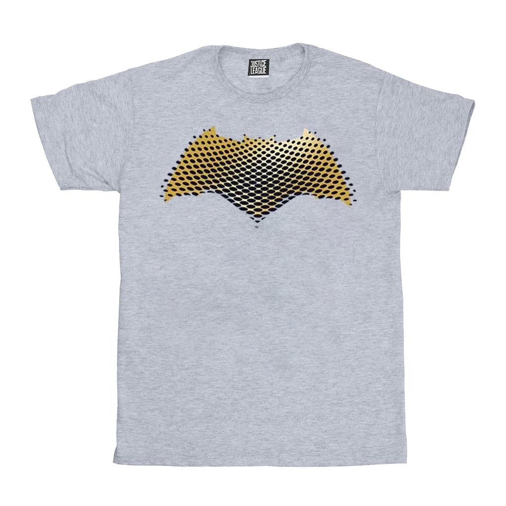 DC Comics Mens Justice League Movie Batman Logo Textured T-Shirt