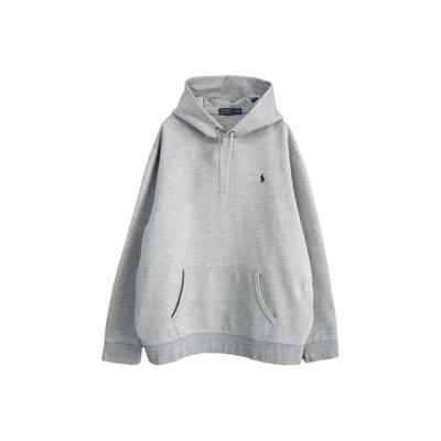Polo Ss25 Хлопковый свитшот с капюшоном и длинными рукавами с вышивкой логотипа Мужской свитшот 710941624-007