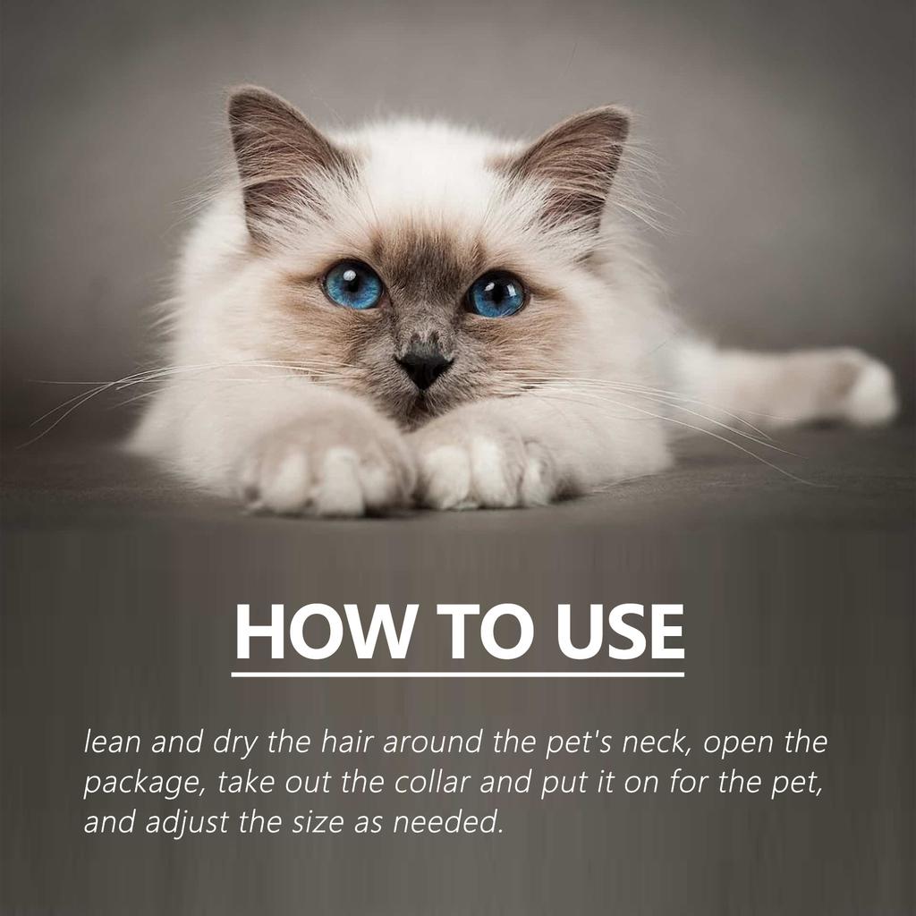 YEGBONG ошейник от насекомых для кошек, собак, блох, клещей и домашних животных, водонепроницаемый и регулируемый ошейник против зуда и насекомых для домашних животных