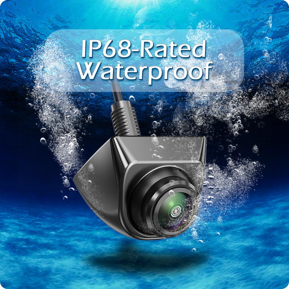 GreenYi AHD 1080P Vehicle Backup Camera, 360 Degrees Adjustable Fish Eye Lens Night Vision Waterproof Front/ Rear View Camera