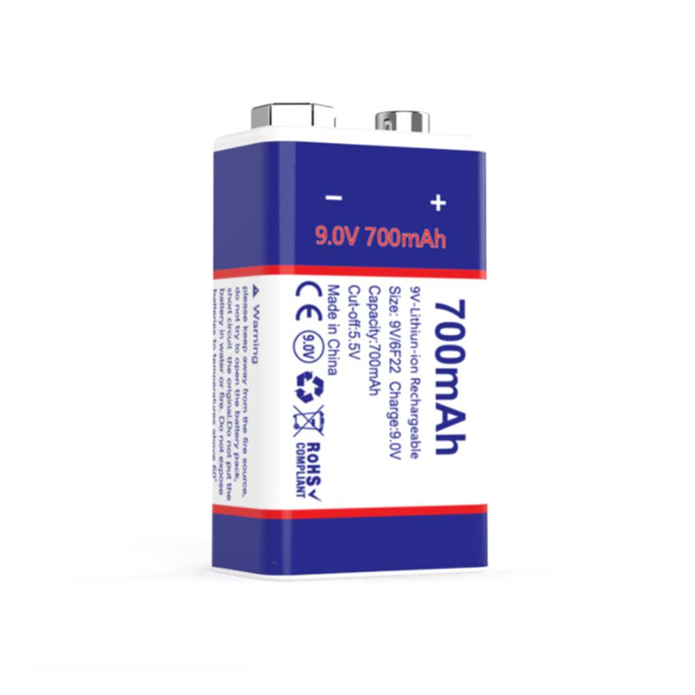 Новый Micro USB 9 В литий-ионный аккумулятор 6F22 9 В литий-ионный литиевый аккумулятор для модели радиоуправляемого вертолета микрофон игрушечный металлоискатель аккумулятор