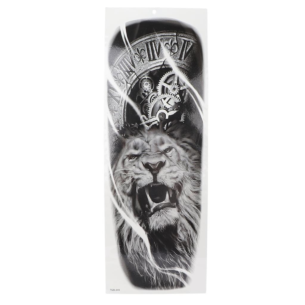 Waterproof Tattoo Stickers Large Full Arm Tiger Fake Temporary Tattoo Stickers 9pcs/Set