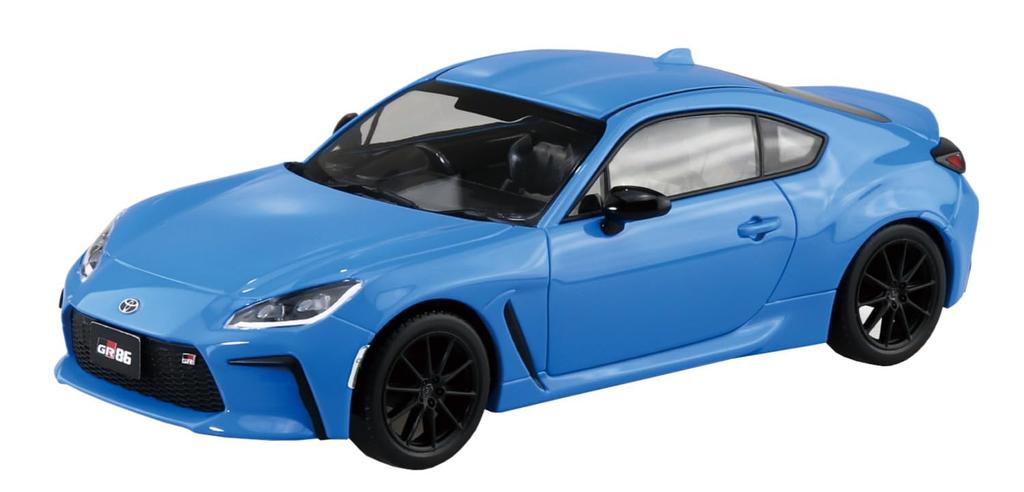 Aoshima Bunka Kyozai The Snap Kit Series Toyota GR86 Bright Blue Plastic Model 1/32 Pre-Colored 21-E