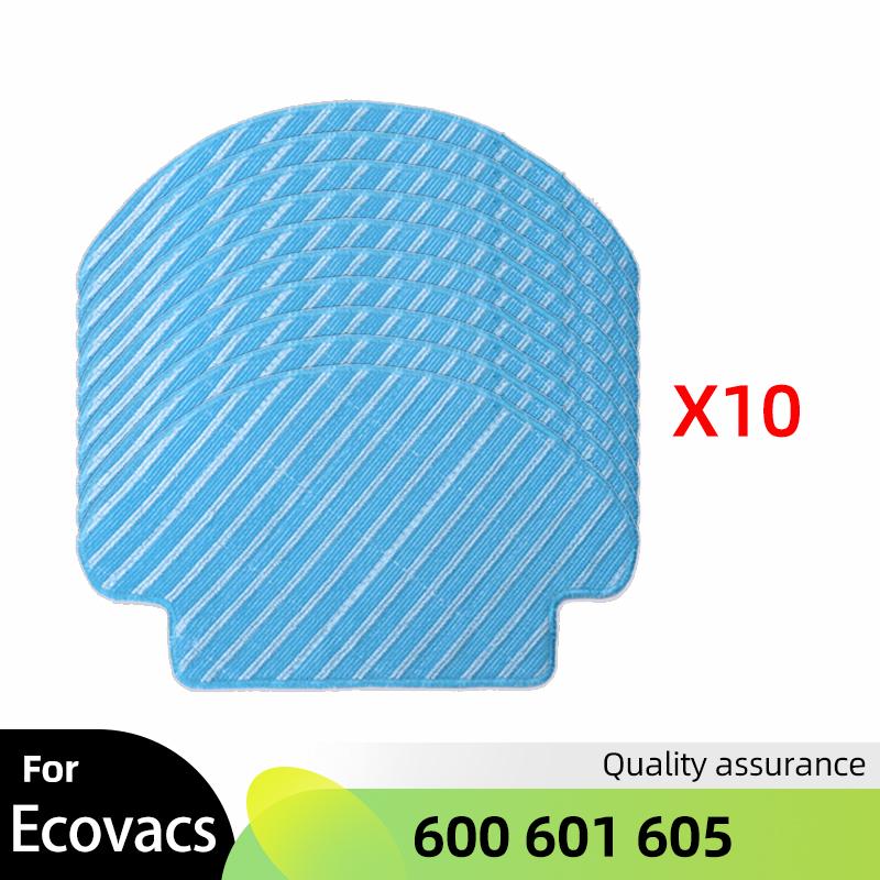 Для Ecovacs Debot OZMO 600 601 605 Запчасти Основная щетка Боковая щетка Крышка Колесо HEPA-фильтр Тряпка для мытья пола Контейнер для пыли Комплект