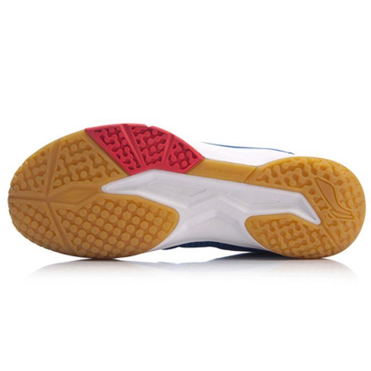 Li Ning Swirl V2 Амортизация Легкие Нескользящие Низкие Бадминтонные Кроссовки Унисекс Синие AYTP029-1