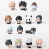 7 шт./комплект Мини-фигурки Аниме Jujutsu Kaisen в лежачем положении 3-4 см Сатору Годжо Мини Милые GK ПВХ Статуэтка Коллекционные Игрушки