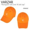 Кепка Bazaar с монограммой, мягкая, облегающая, кепка Monogram, мягкая, облегающая, кепка ACC [VARZAR] 628/29/30/31/32/33/34/35 [Товар] (Один размер, ОРАНЖЕВЫЙ)