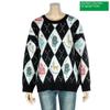  Benetton Graphic Round Knit Bakpb6361 Bk
